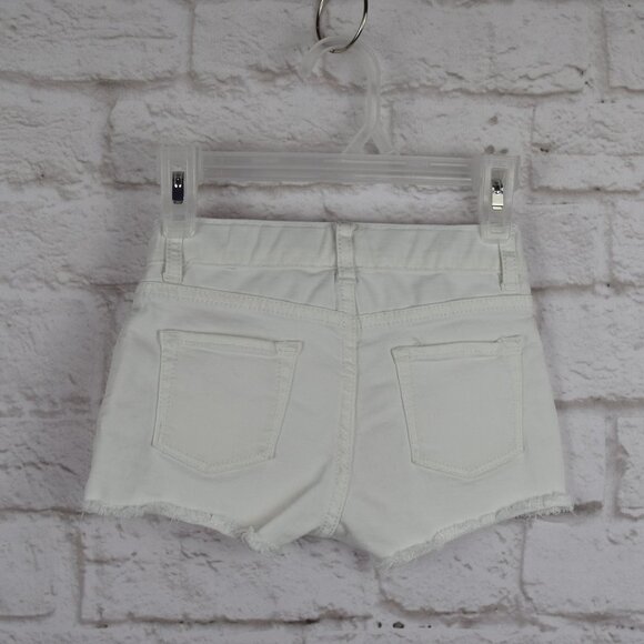 🎯5/$30  Peek White Distressed Embroidered Girls Shorts 4/5 - Picture 2 of 7